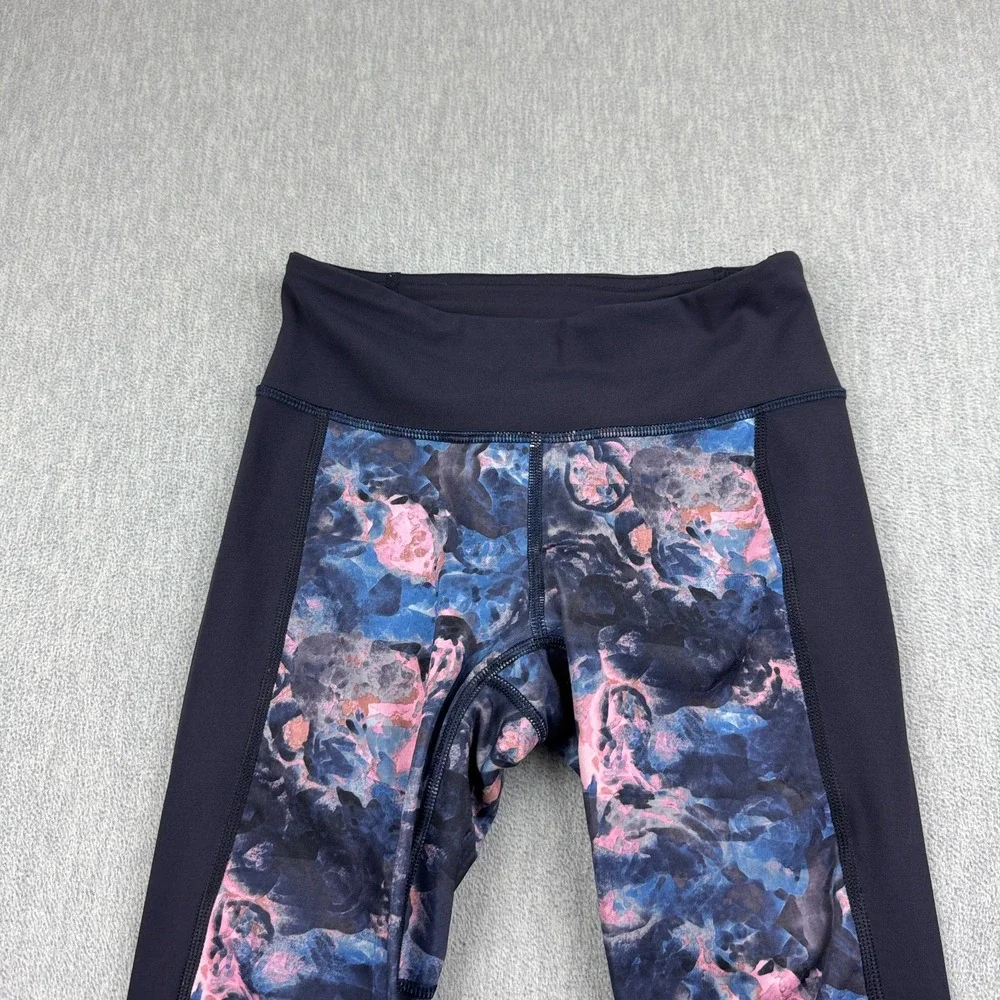 Lululemon Leggings Womens 2 Purple Printed If You're Lucky Crop 22